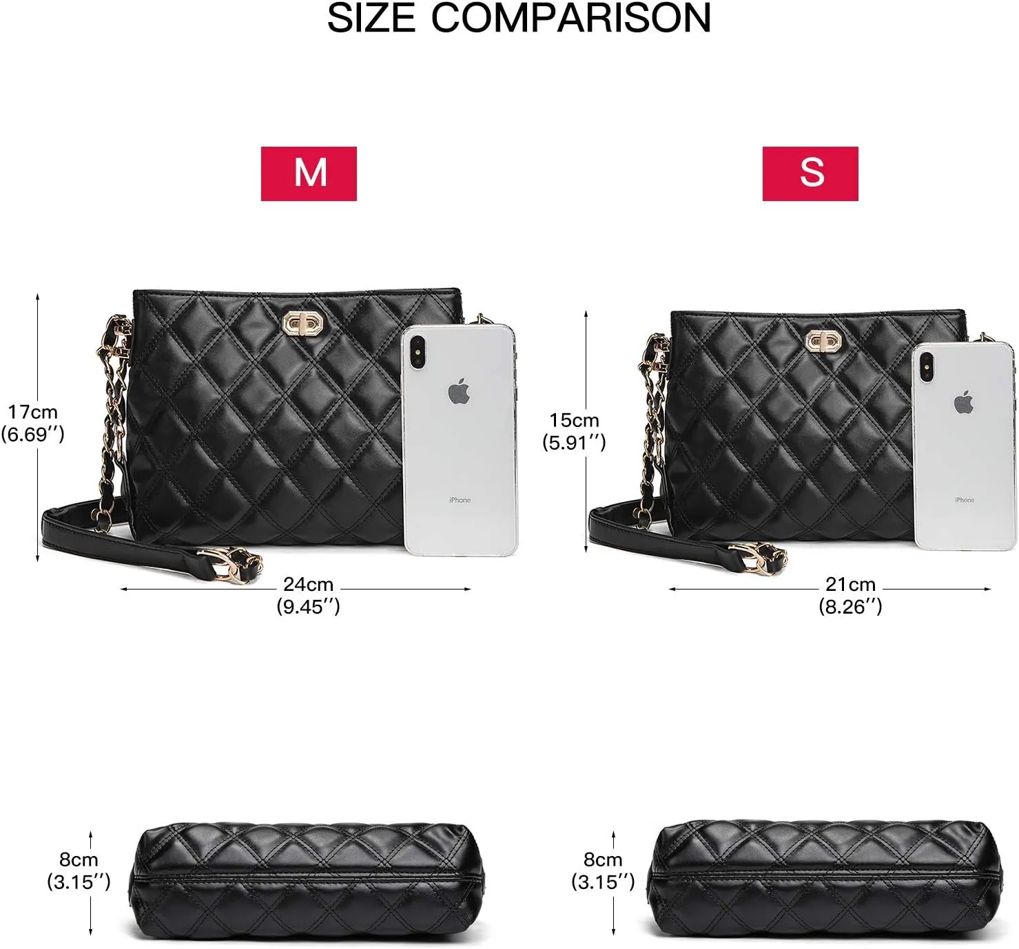 Small Crossbody Bags for Women Purses Fashion Leather Lightweight Handbags Shoulder Bag
