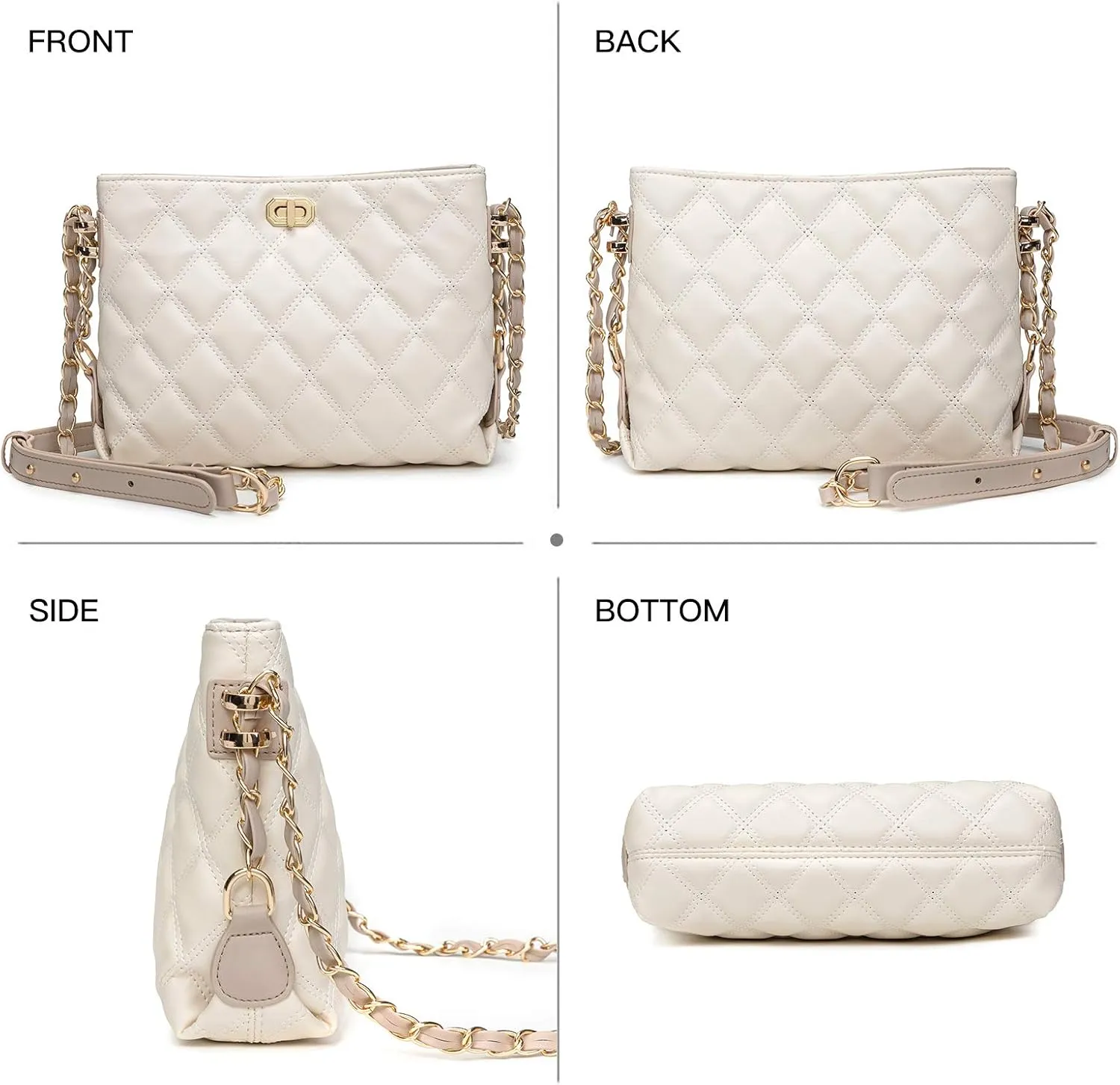 Small Crossbody Bags for Women Purses Fashion Leather Lightweight Handbags Shoulder Bag