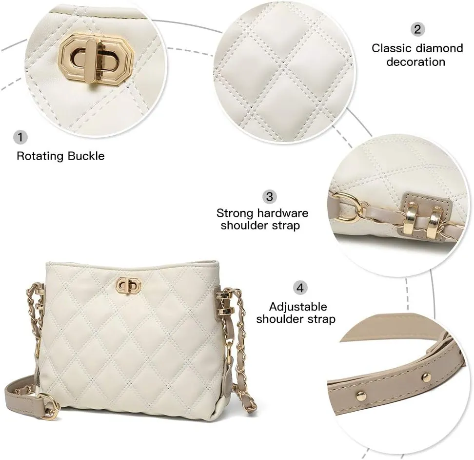 Small Crossbody Bags for Women Purses Fashion Leather Lightweight Handbags Shoulder Bag