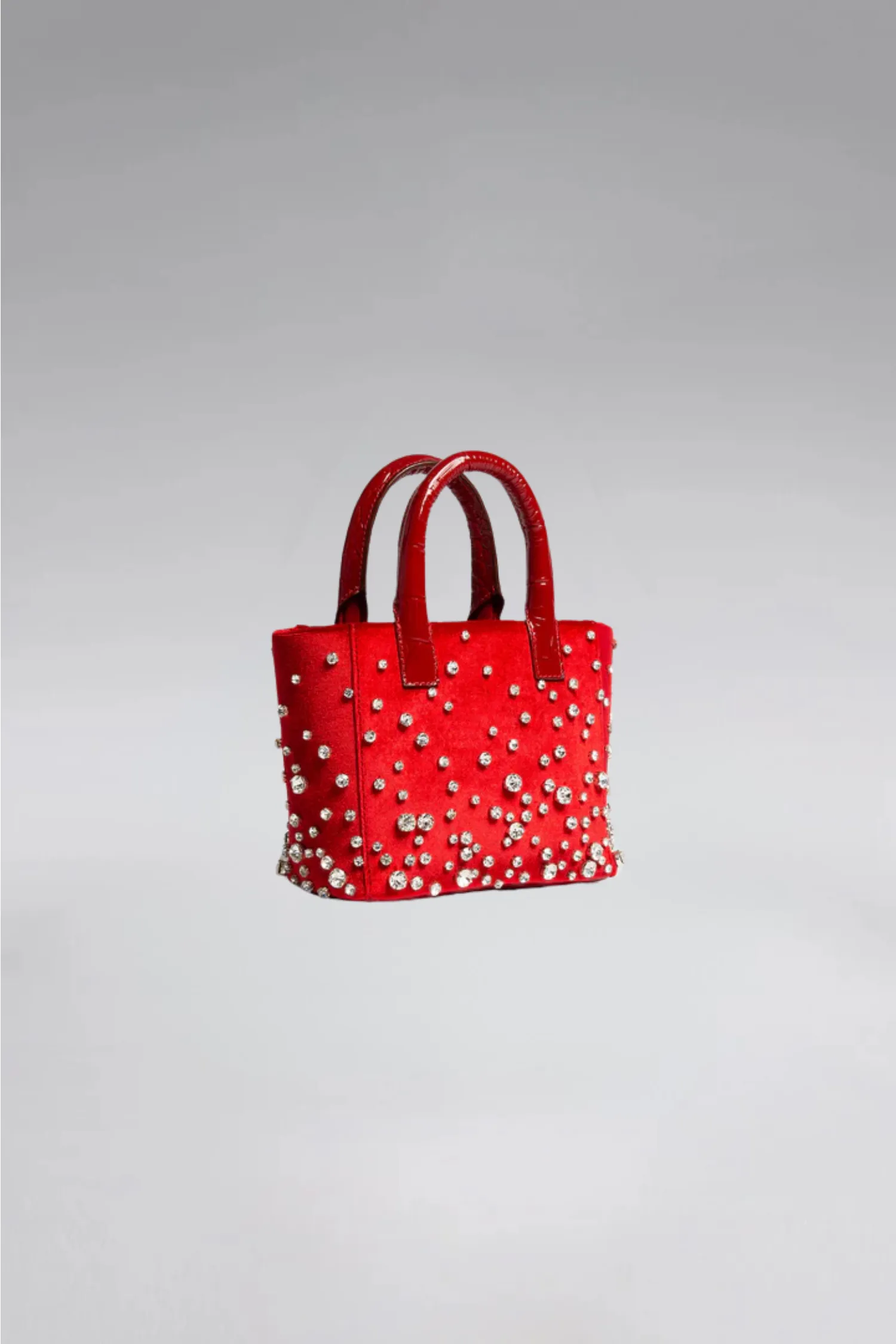 Small Diamond Velvet Pop Tote