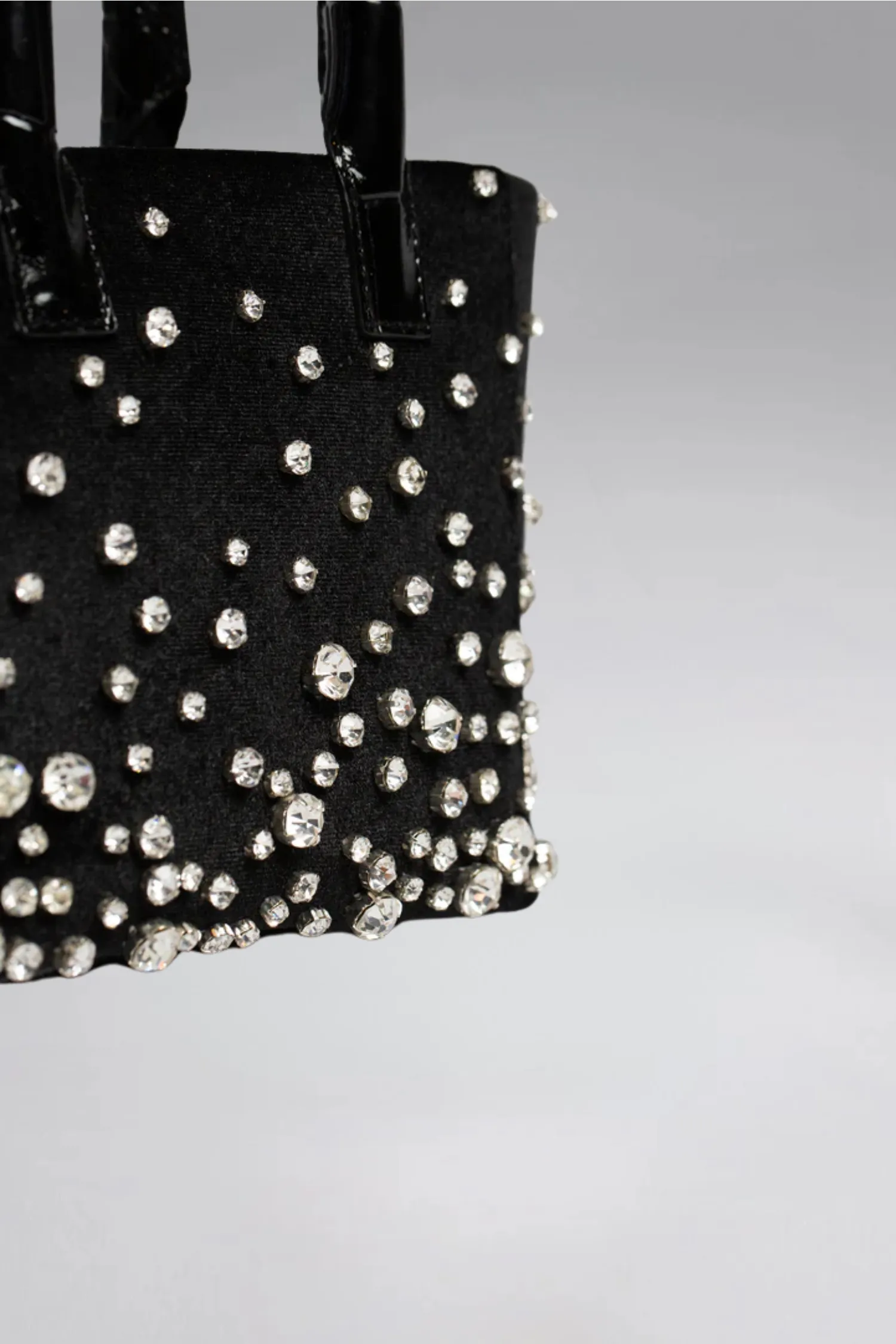 Small Diamond Velvet Pop Tote