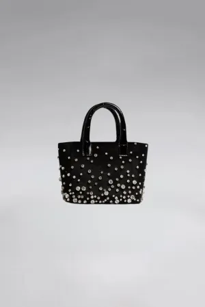 Small Diamond Velvet Pop Tote