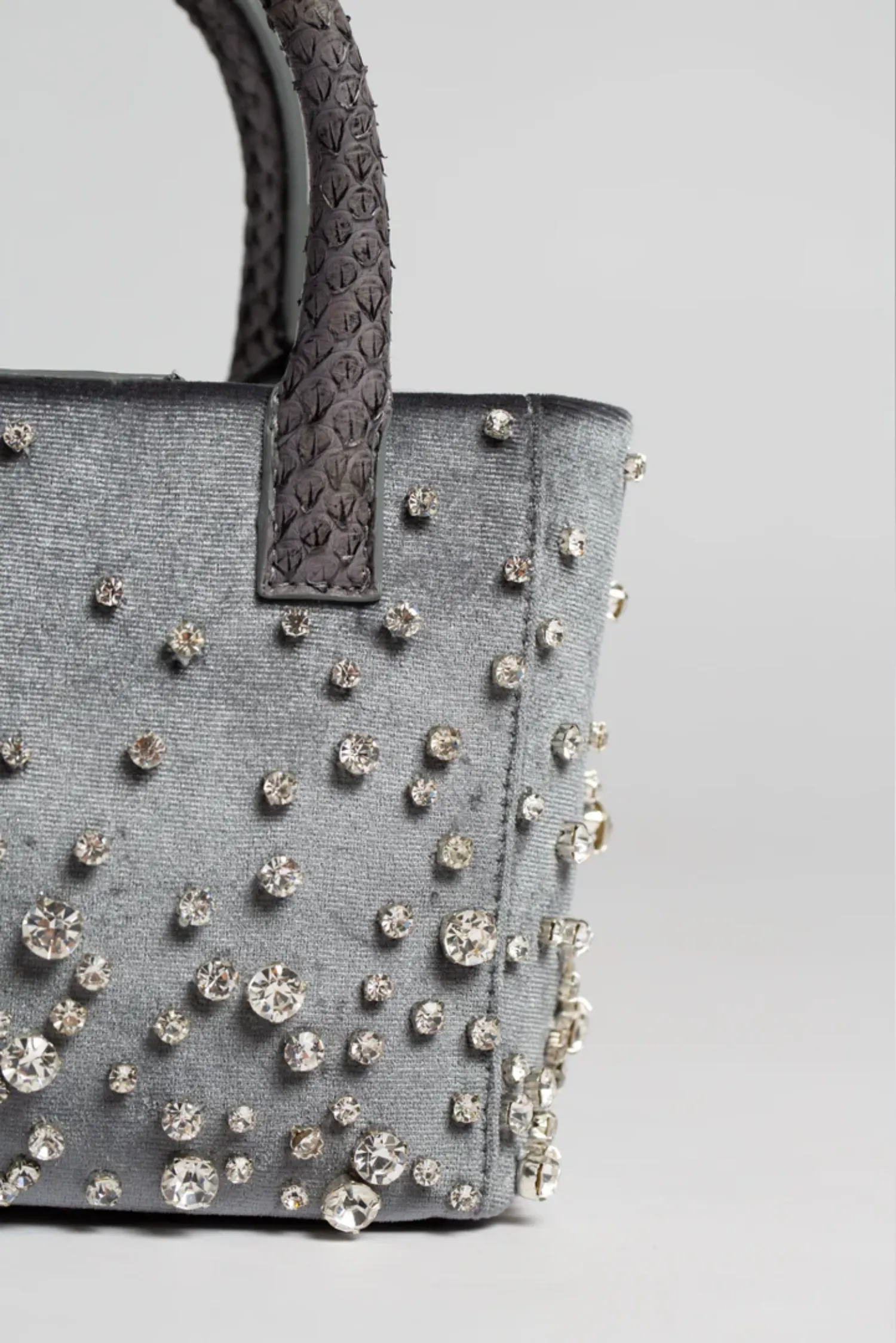 Small Diamond Velvet Pop Tote