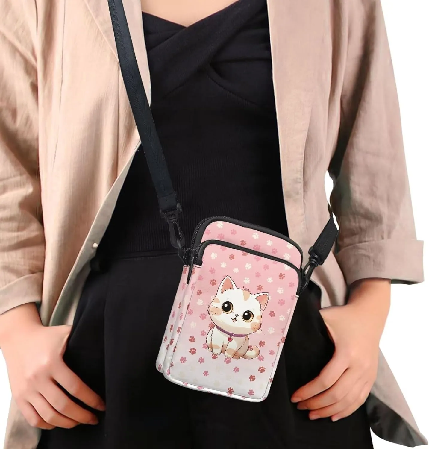 Small Sling Bag Crossbody Bags for Women Men Anti Theft