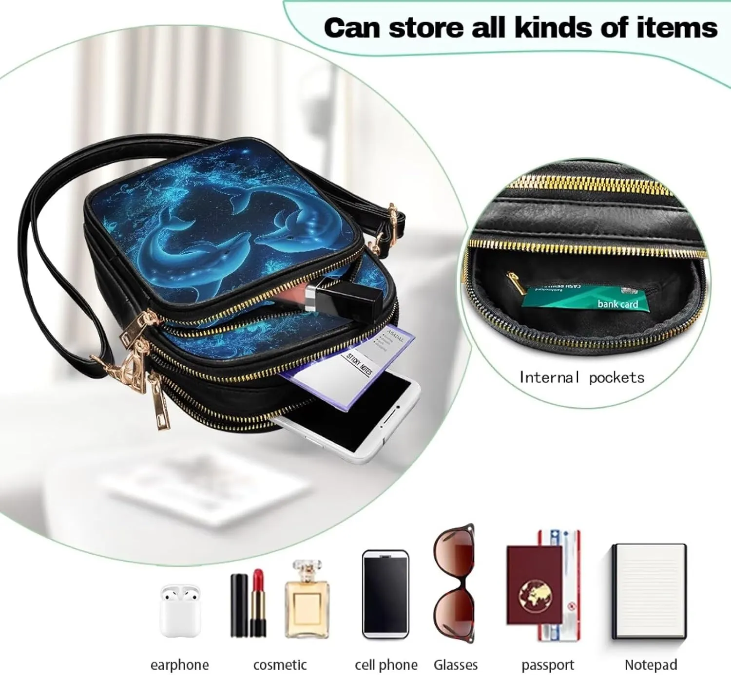 Small Sling Bag for Women Crossbody Purse Womens Crossbody Cell Phone Purse Holder Wallet Satchel Handbags