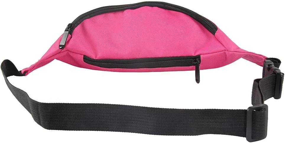 Smile Fish Neon Retro 80s Fanny Pack Waist Bag Festival Theme Party Vintage 80s Party Women/Men Hot Pink