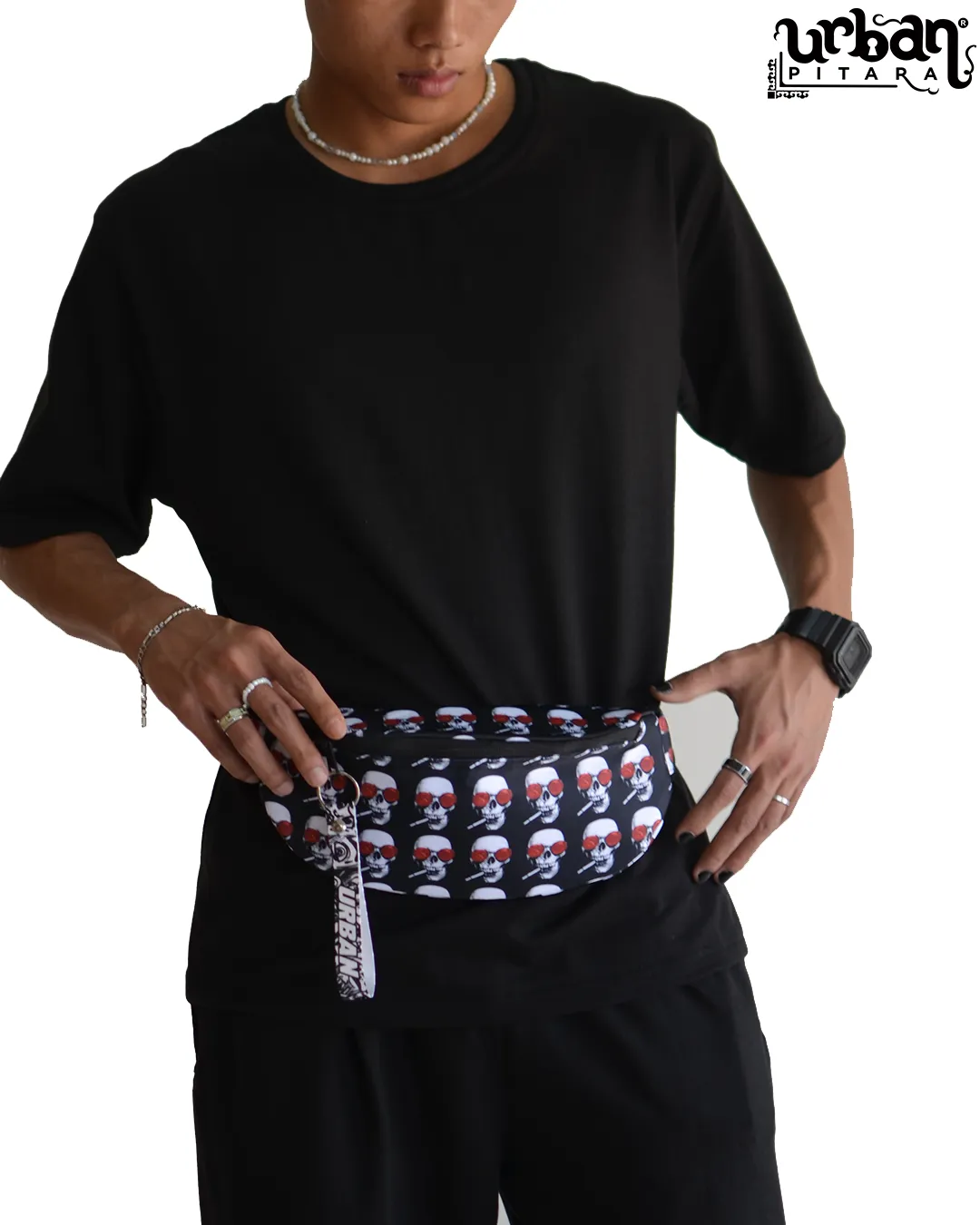 Smoking Skulls Fanny Pack