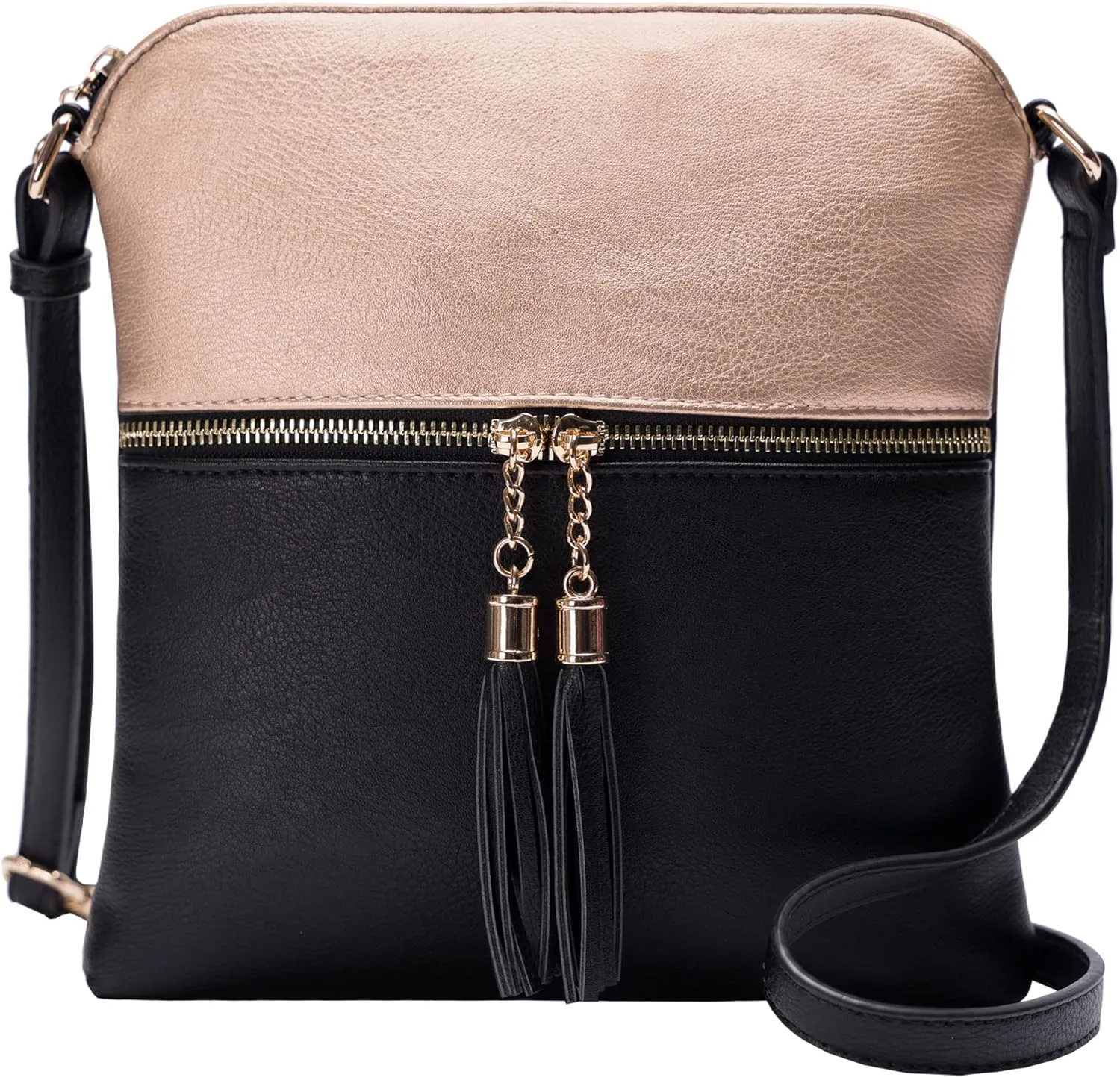 Solene Womens Lightweight Medium Crossbody Purse with Tassel, Perfect Size Crossbody Bags for Daily Use, travel