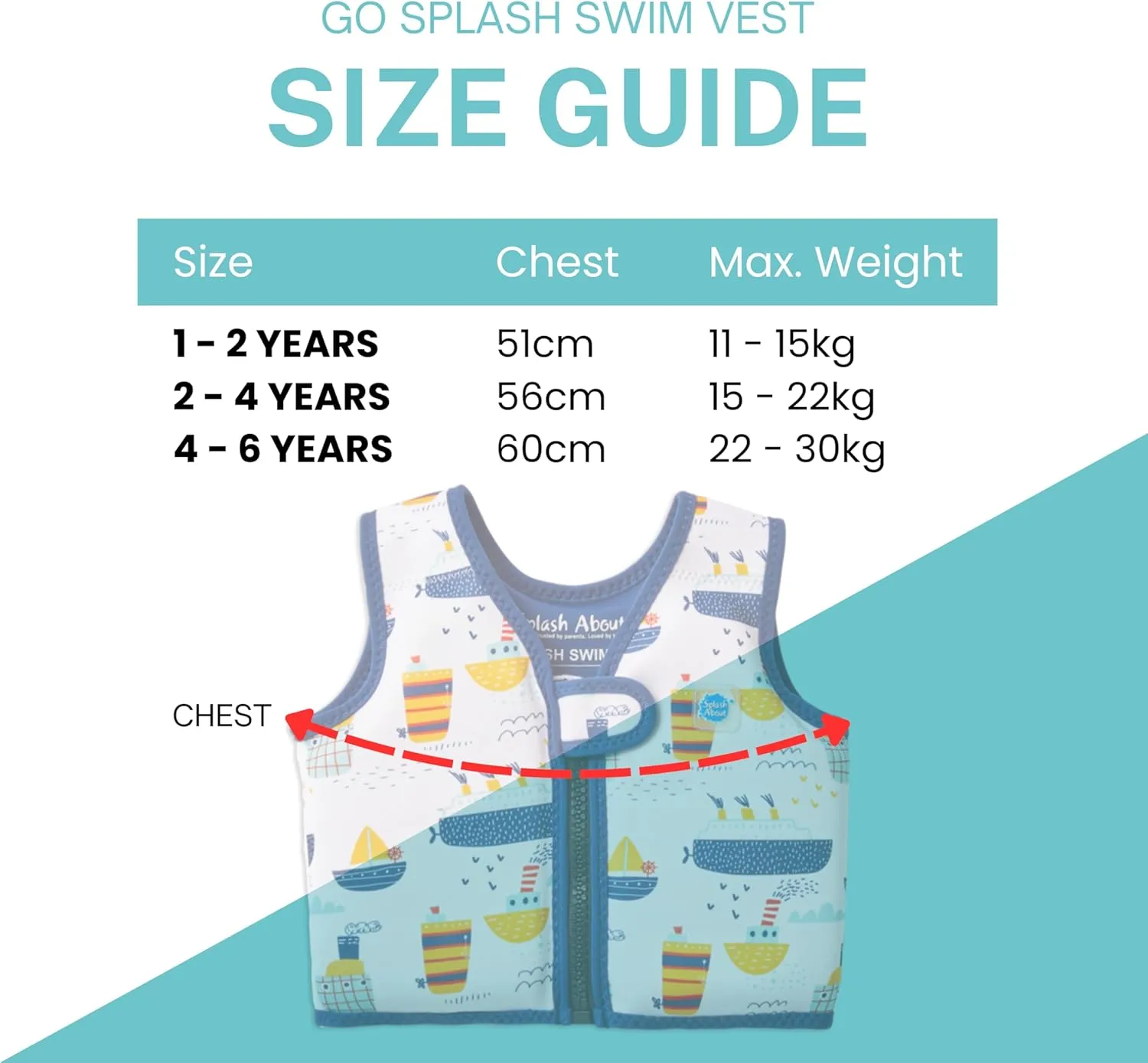 Splash About Splash About Go Splash Swim Vest