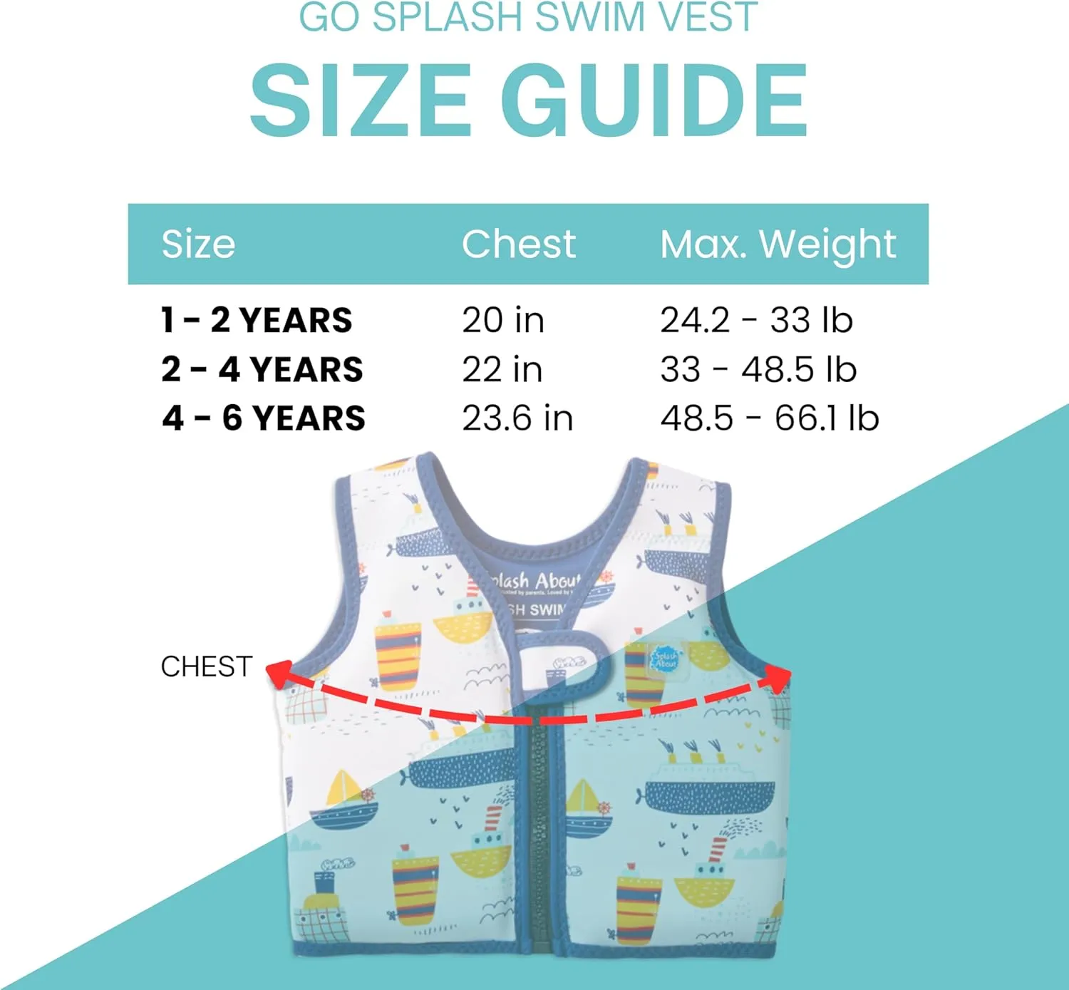 Splash About Splash About Go Splash Swim Vest