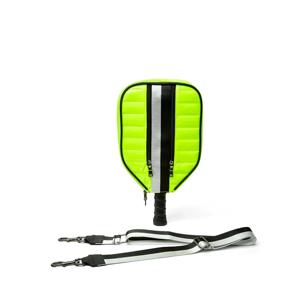 SPORTY PICKLEBALL CROSSBODY - Neon Yellow Patent