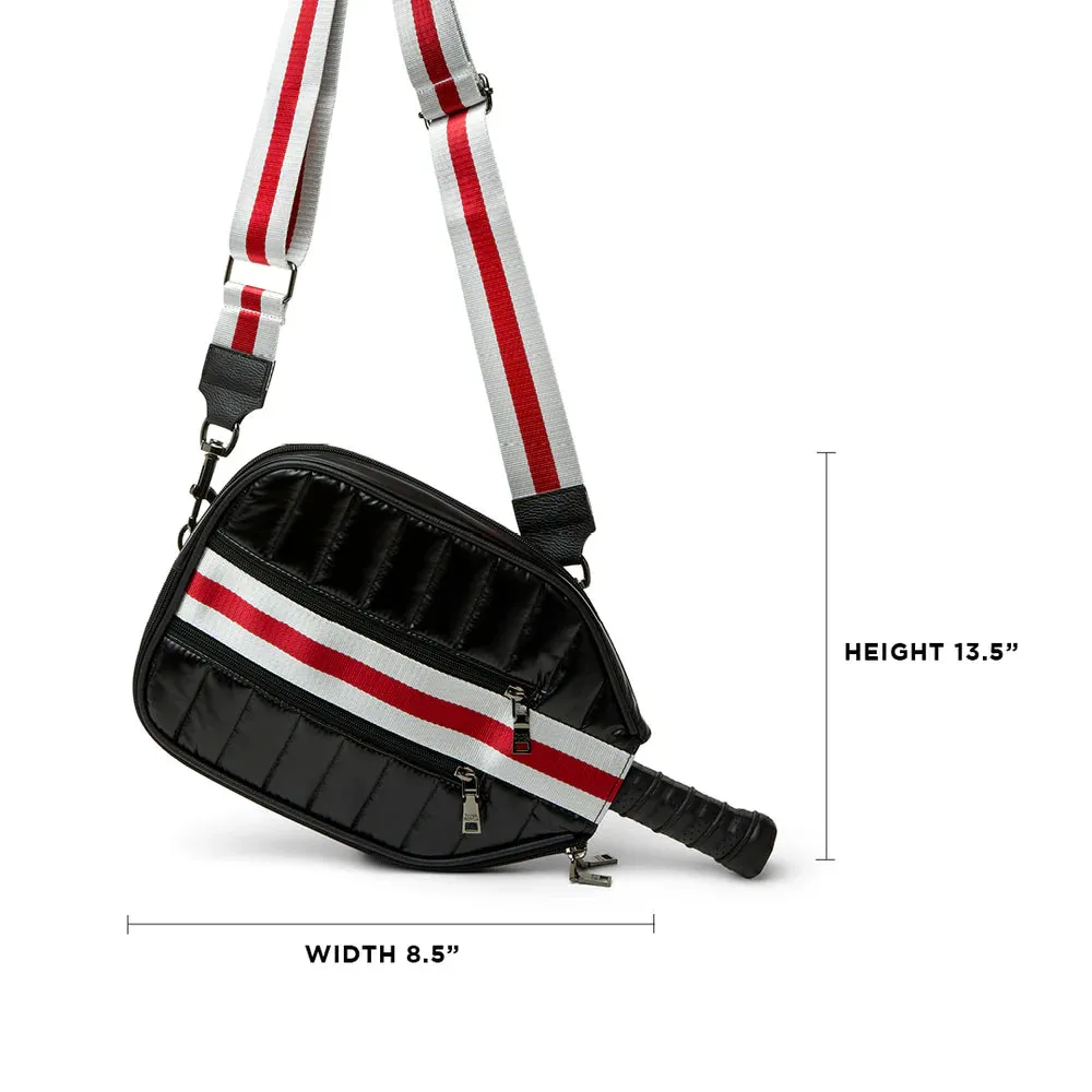 SPORTY PICKLEBALL CROSSBODY - Pearl Black
