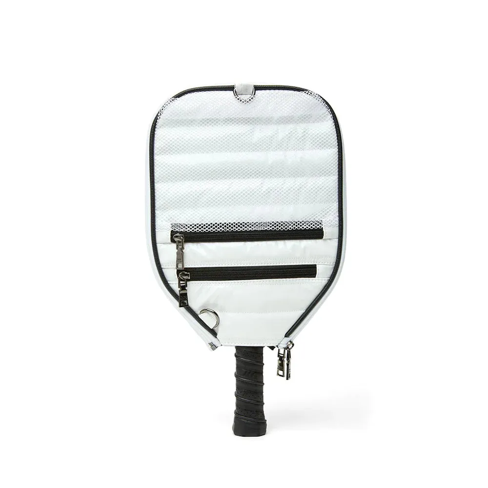 SPORTY PICKLEBALL CROSSBODY - White Patent