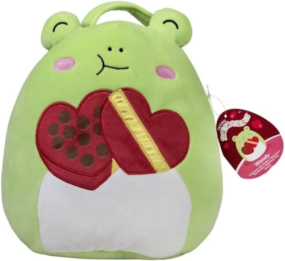 Squishmallows Wendy Valentine's Bucket-10', Green