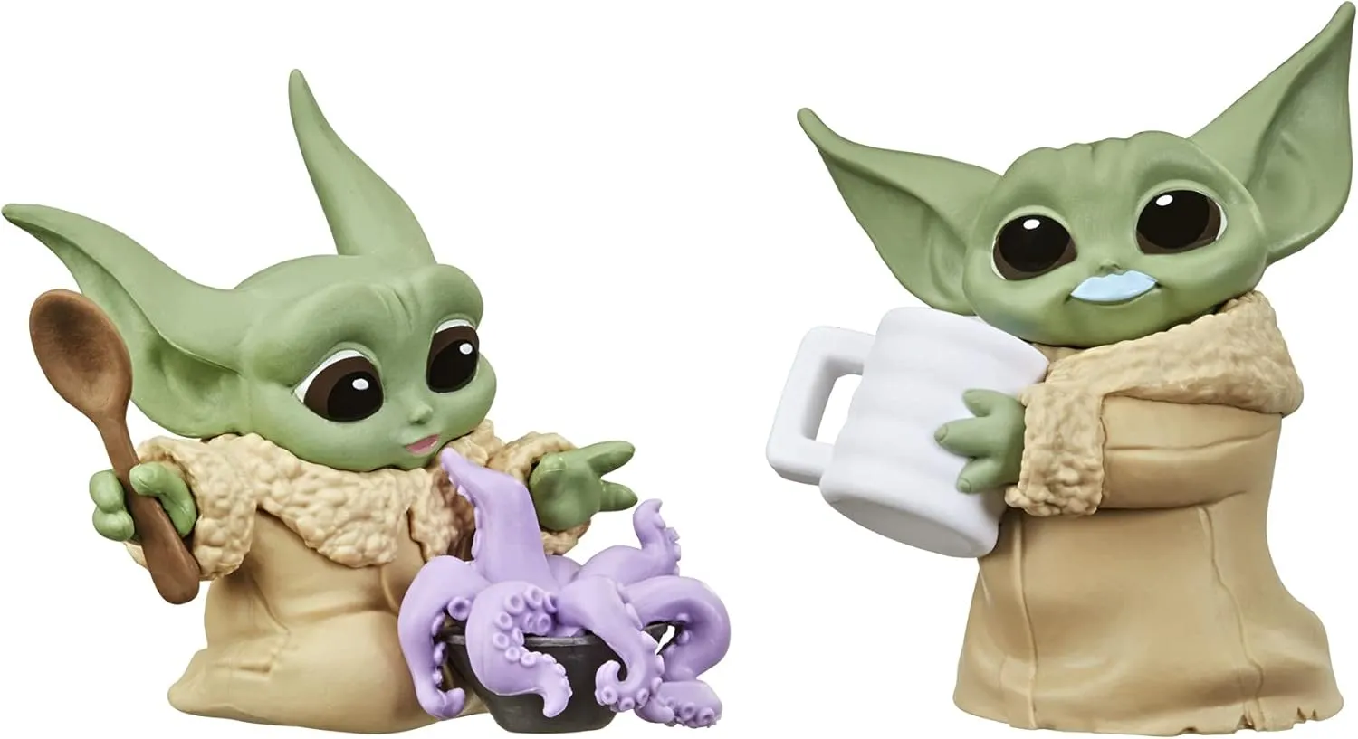 STAR WARS The Bounty Collection Series 3 The Child Figures 2.25-Inch-Scale Tentacle Soup Surprise, Blue Milk Mustache Posed Toys, 4 and Up