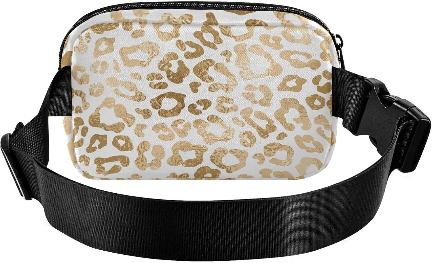 Strawberries Fanny Packs for Women Men Crossbody Bag Fashion Waist Packs Waterproof Sling Bag Belt Bag Waist Pouch with Adjustable Strap for Travel Hiking Running Cycling Bum Bag Shoulder, Golden
