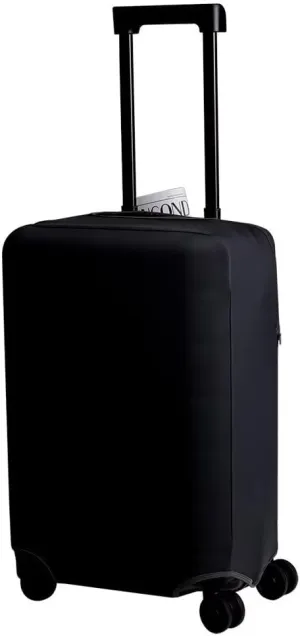 Suitcase Cover Luggage Protector, Durable,Convenient Large Pocket for Stress-Free Travel Experience Black for 24inch[Fit23~24inch]