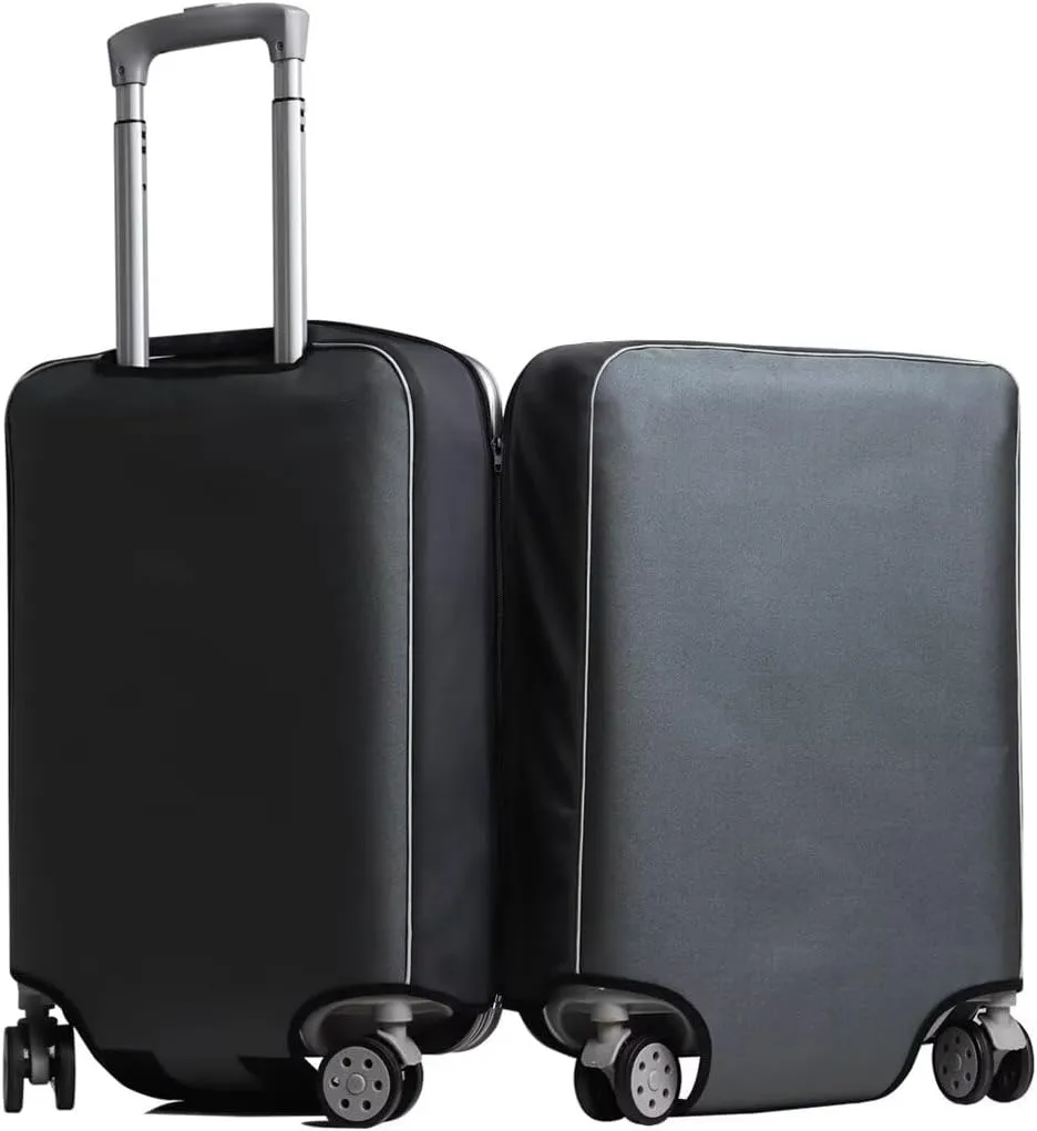 Suitcase Cover Luggage Protector, Durable,Easy Disassembly for Stress-Free Travel Experience for Tsa Approved Grey[Without disassembly] 24inch
