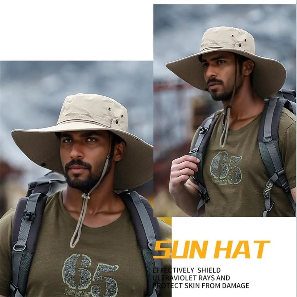 Sun Hat for Men Women UPF 50  Wide Brim Bucket Hat for All-Day Comfort - Ideal for Hiking, Rowing, Fishing & Beach Hats