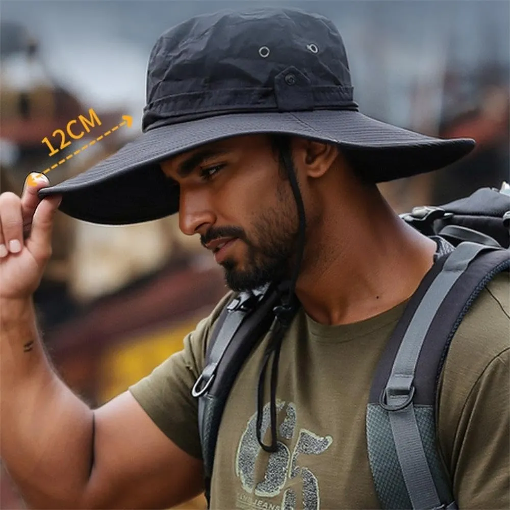 Sun Hat for Men Women UPF 50  Wide Brim Bucket Hat for All-Day Comfort - Ideal for Hiking, Rowing, Fishing & Beach Hats