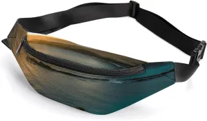Sunrise Over Oahu Hawaii Belt Bag with Adjustable Strap, Lightweight Travel Crossbody Bags, Hands-Free Mini Fanny Packs in Running Gym