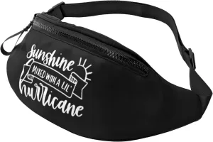 Sunshine Mixed with A Little Hurricane Fanny Pack Outdoor Travel Casual Messenger Waist Bag