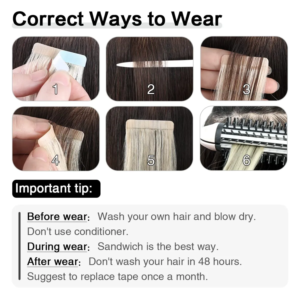SUYYA Tape in Hair Extensions Human Hair Ash Blonde Highlighted Bleach Blonde 12 Inch 40g/pack 20pcs Straight Seamless Skin Weft Tape in Real Human Hair Extensions(12inch #P18/613)