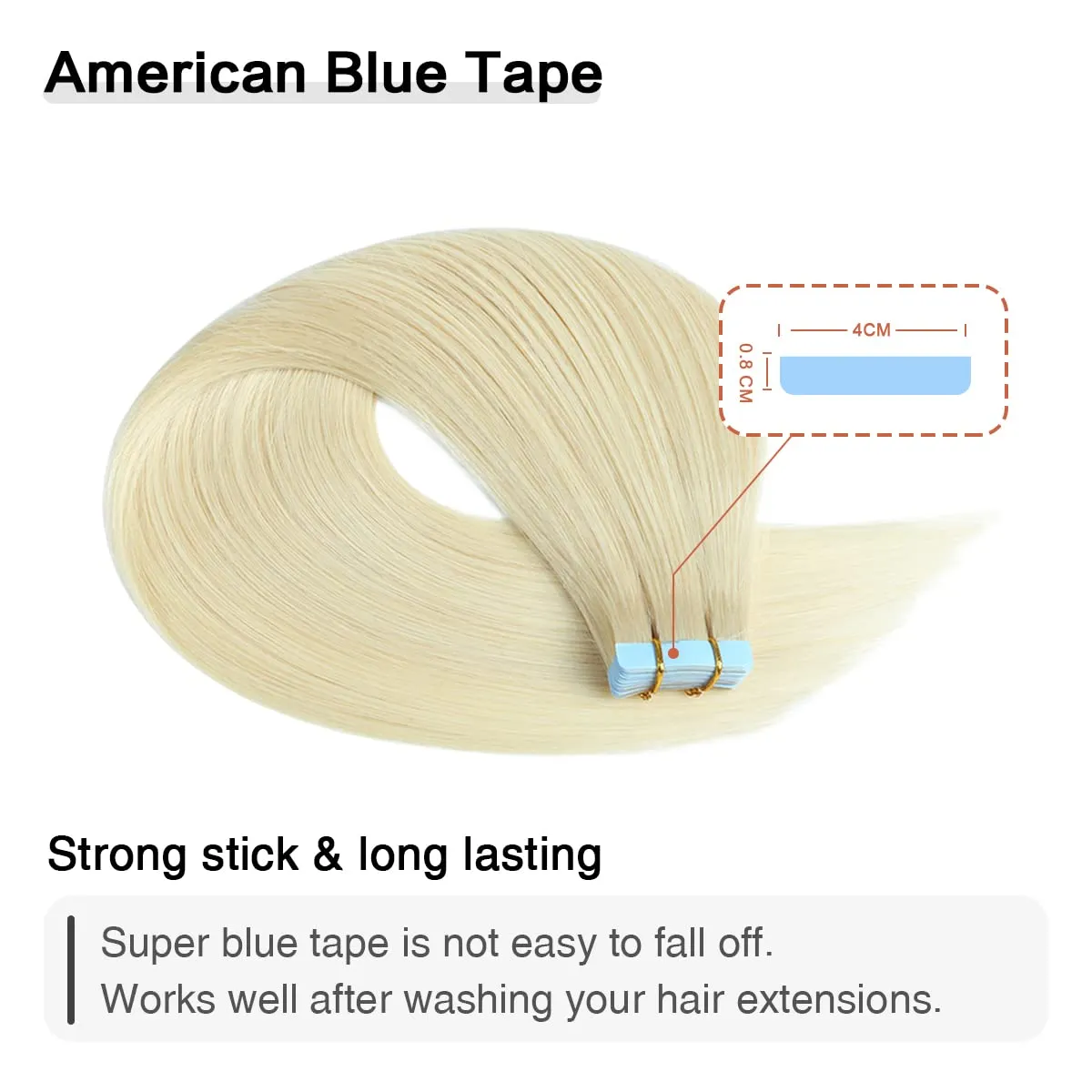 SUYYA Tape in Hair Extensions Human Hair Platinum Blonde 12 Inch 40g/pack 20pcs Straight Seamless Skin Weft Tape in Real Human Hair Extensions(12inch #60)