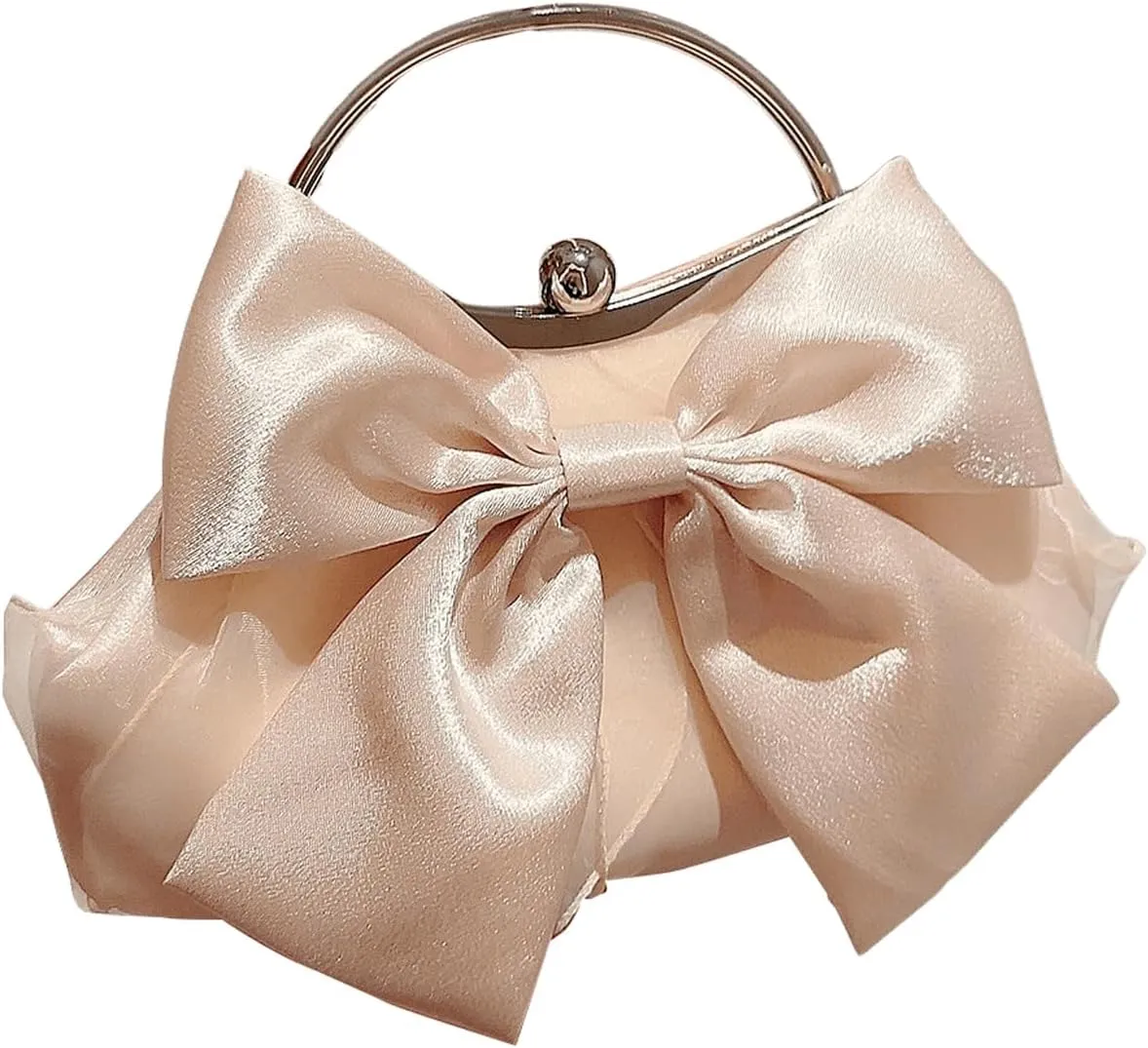SweatyRocks Women's Cute Bow Decor Clutch Purse Evening Handbag Prom Crossbody Bags