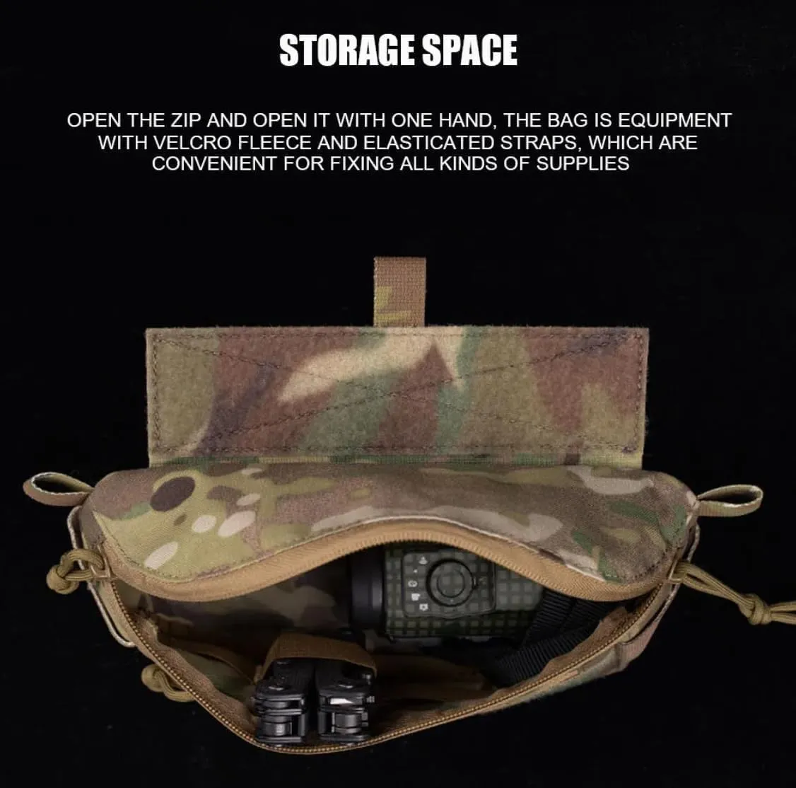 Tactical Vest Dangler Drop Pouch Extended Military Hunting T0urniquet Medical Tools Storage Bag Multifunctional Fanny Pocket