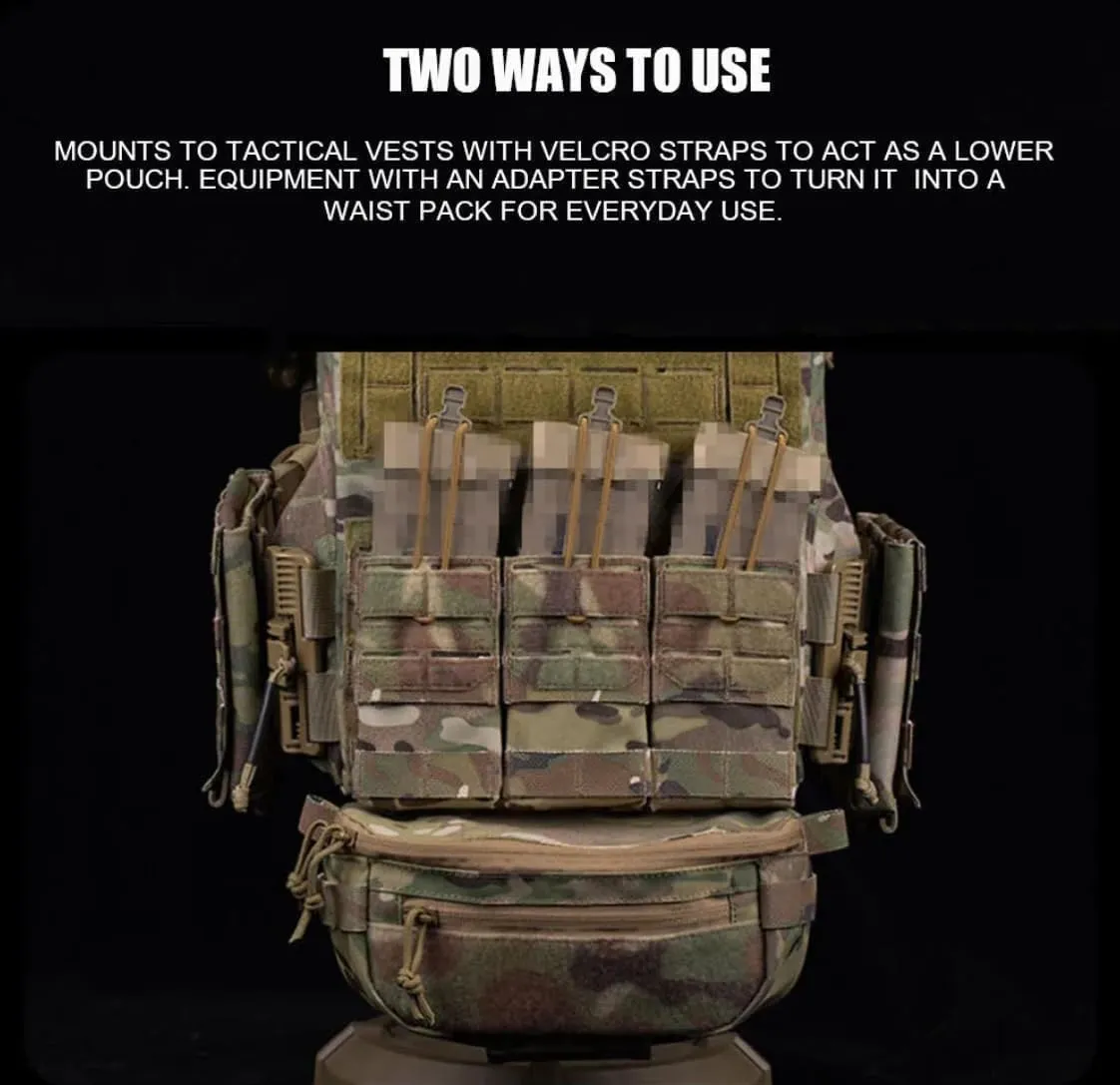 Tactical Vest Dangler Drop Pouch Extended Military Hunting T0urniquet Medical Tools Storage Bag Multifunctional Fanny Pocket