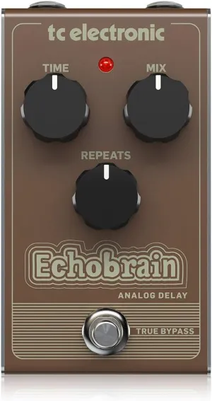 TC Electronic ECHOBRAIN ANALOG DELAY Vintage-Style Delay Pedal with All-Analog Bucket-Brigade Circuit