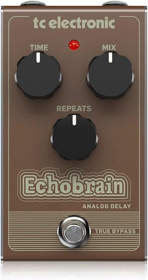 TC Electronic ECHOBRAIN ANALOG DELAY Vintage-Style Delay Pedal with All-Analog Bucket-Brigade Circuit