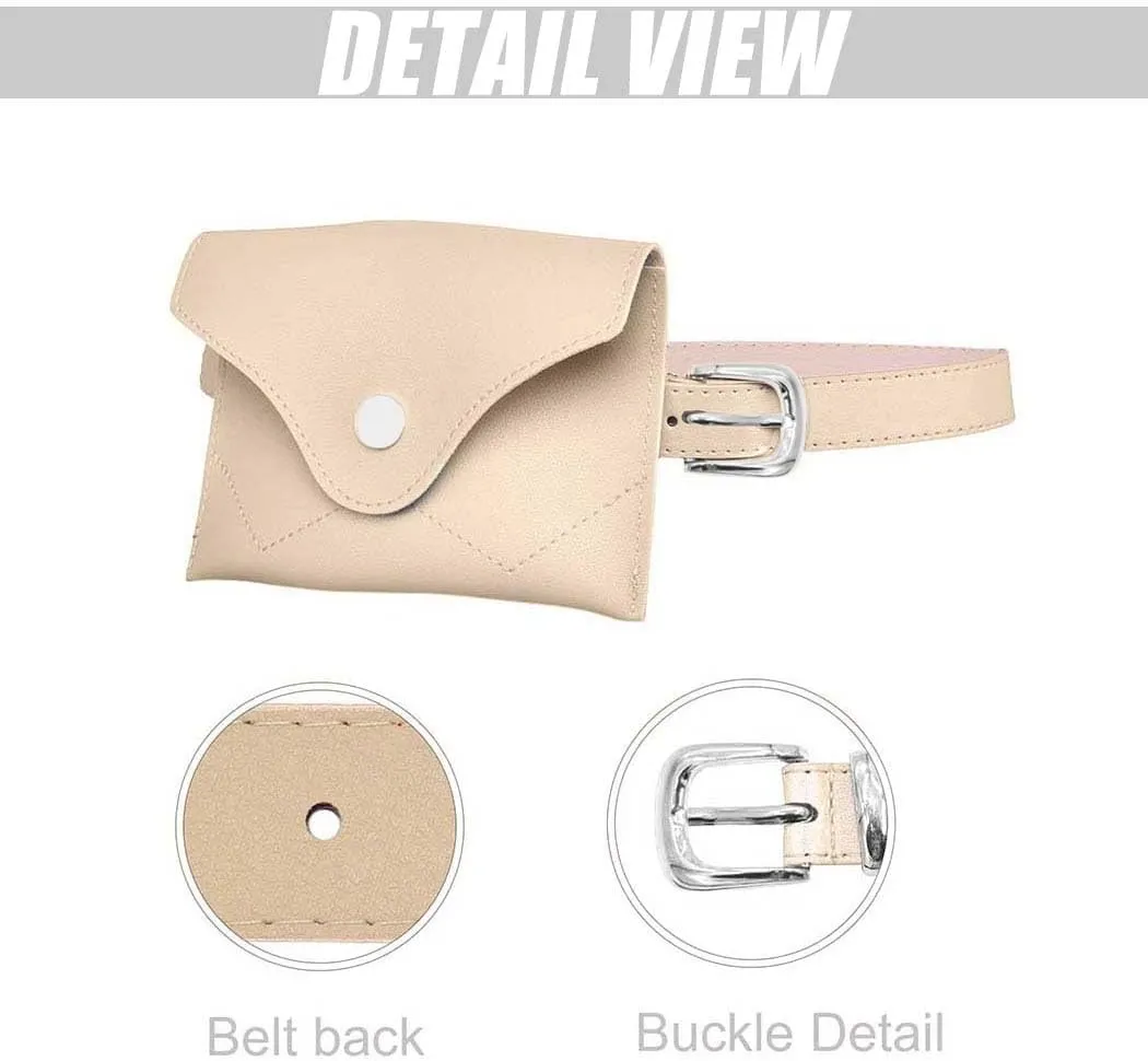 TeeYee Women Girls Removable Belt with Mini Purse Fanny pack