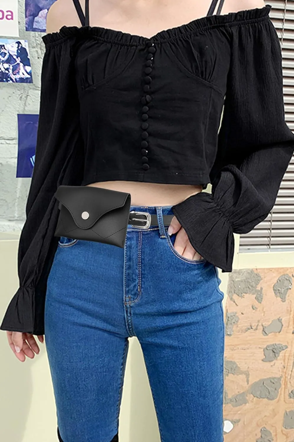 TeeYee Women Girls Removable Belt with Mini Purse Fanny pack