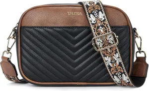 Telena Crossbody Purse for Women Small Crossbody Bags Trendy Vegan Leather with Adjustable Shoulder Strap