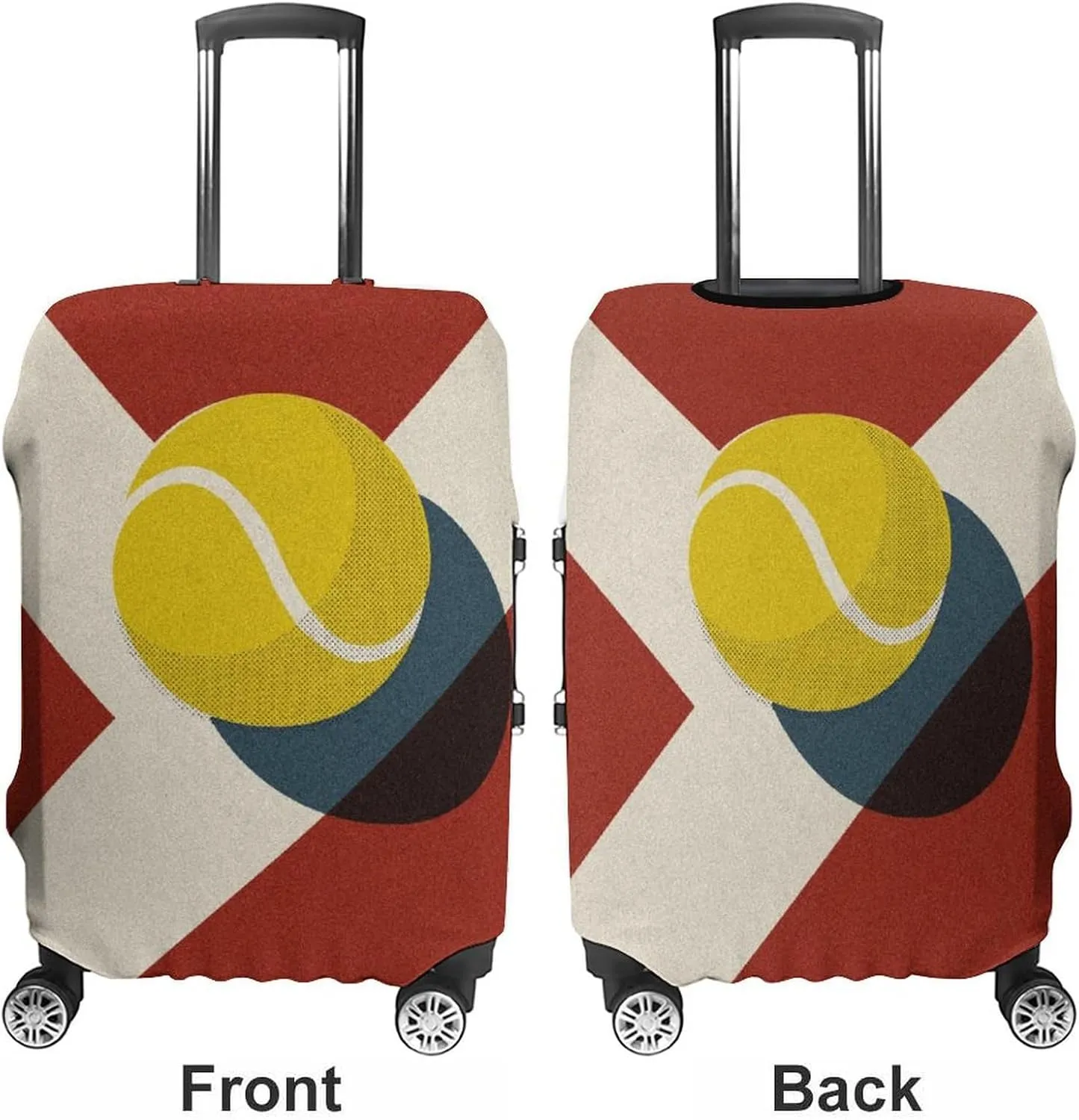 Tennis Clay Court Travel Suitcase Protector Luggage Cover Protective Washable Anti-scratch Baggage Cover