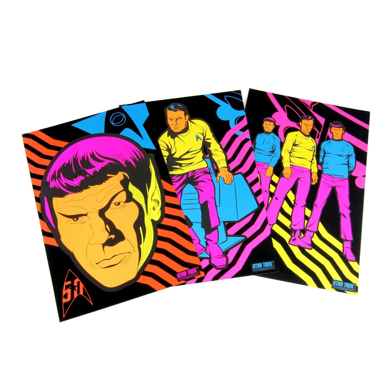 The Coop Star Trek: The Original Series Black Light Posters - Set of 3