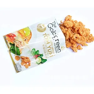 The Goldgreen Brand, Mini Rice Cookies 40g X 3 Packs(Tom Yum Flavour)