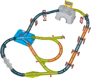 ​Thomas & Friends Toy Train Tracks Set, Connect & Build Bucket, 34-Piece Expansion Pack for Diecast & Motorized Trains, Kids Ages 3  Years