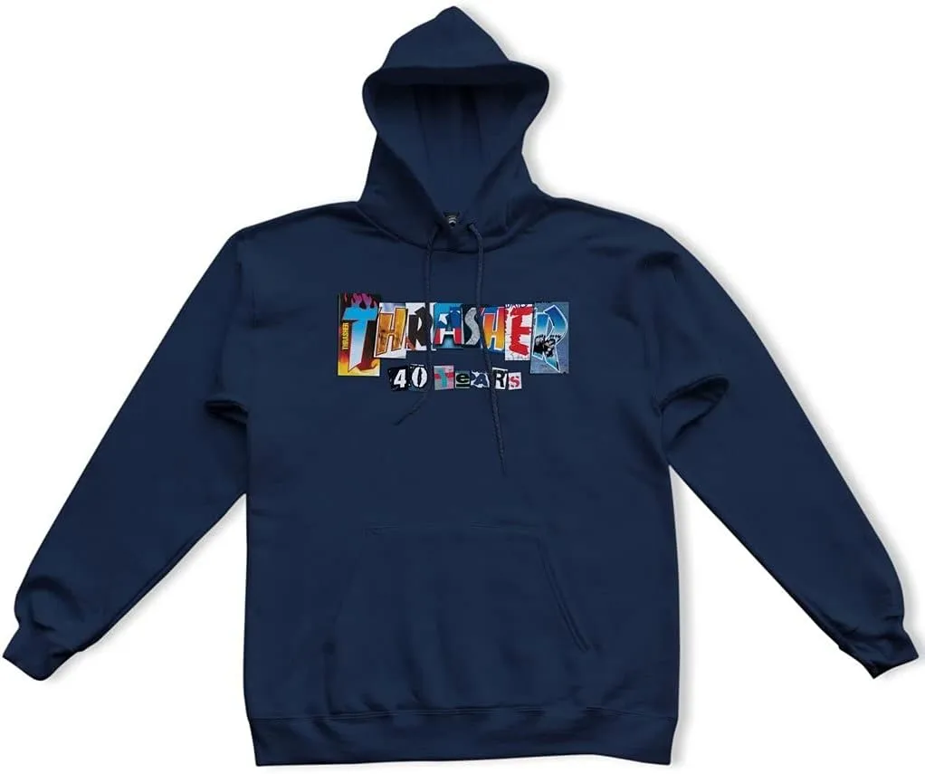 Thrasher 40 Years Pullover Hoodie - Navy