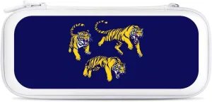 Three Tigers Compatible with Switch Carrying Case Hard Travel Game Bag Pouch with 15 Games Accessories