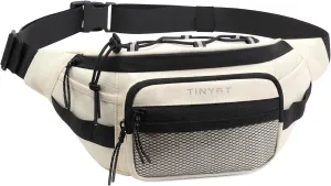 TINYAT Fanny Pack for Men Women Multifunction Waist Packs Large Crossbody Bum Bag with Zipper Waterproof Chest Bag for Hiking