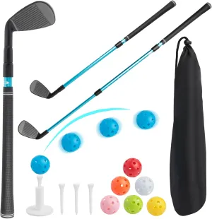 Toddler Golf Clubs for 3 4 5 6 7 8 Years Old Boys Girls, Length Adjustable Upgraded Kids Golf Toy Set, Sports Indoor & Outdoor Golf Game Play Toys (538A)