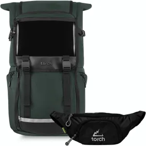 torch 35L Travel Laptop Backpack On-the-Go Set (Dinam & Vallejo)