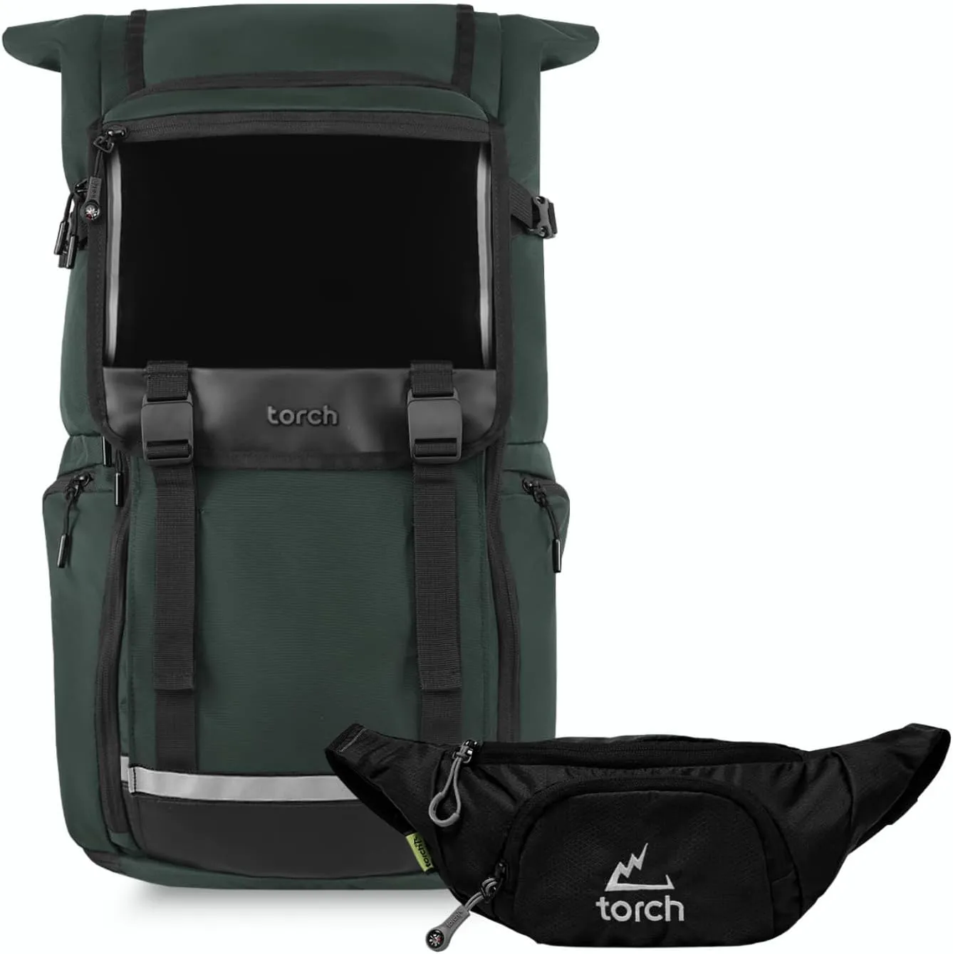 torch 35L Travel Laptop Backpack On-the-Go Set (Dinam & Vallejo)