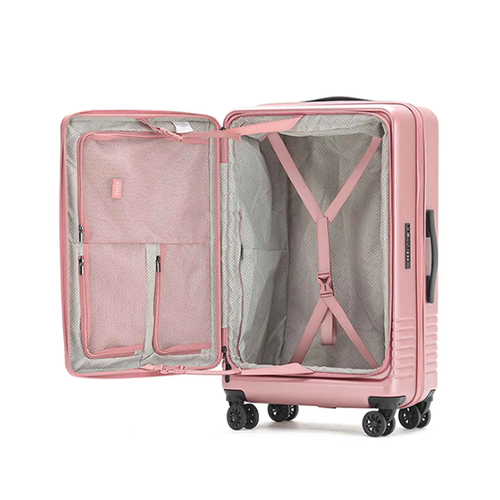 Tosca Horizon 81cm Large Suitcase Rose