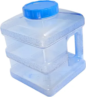 Totority Portable Water Storage Container Camping Water Holder Handle for Outdoor Activities for Car Hiking Bbq and Travel Use