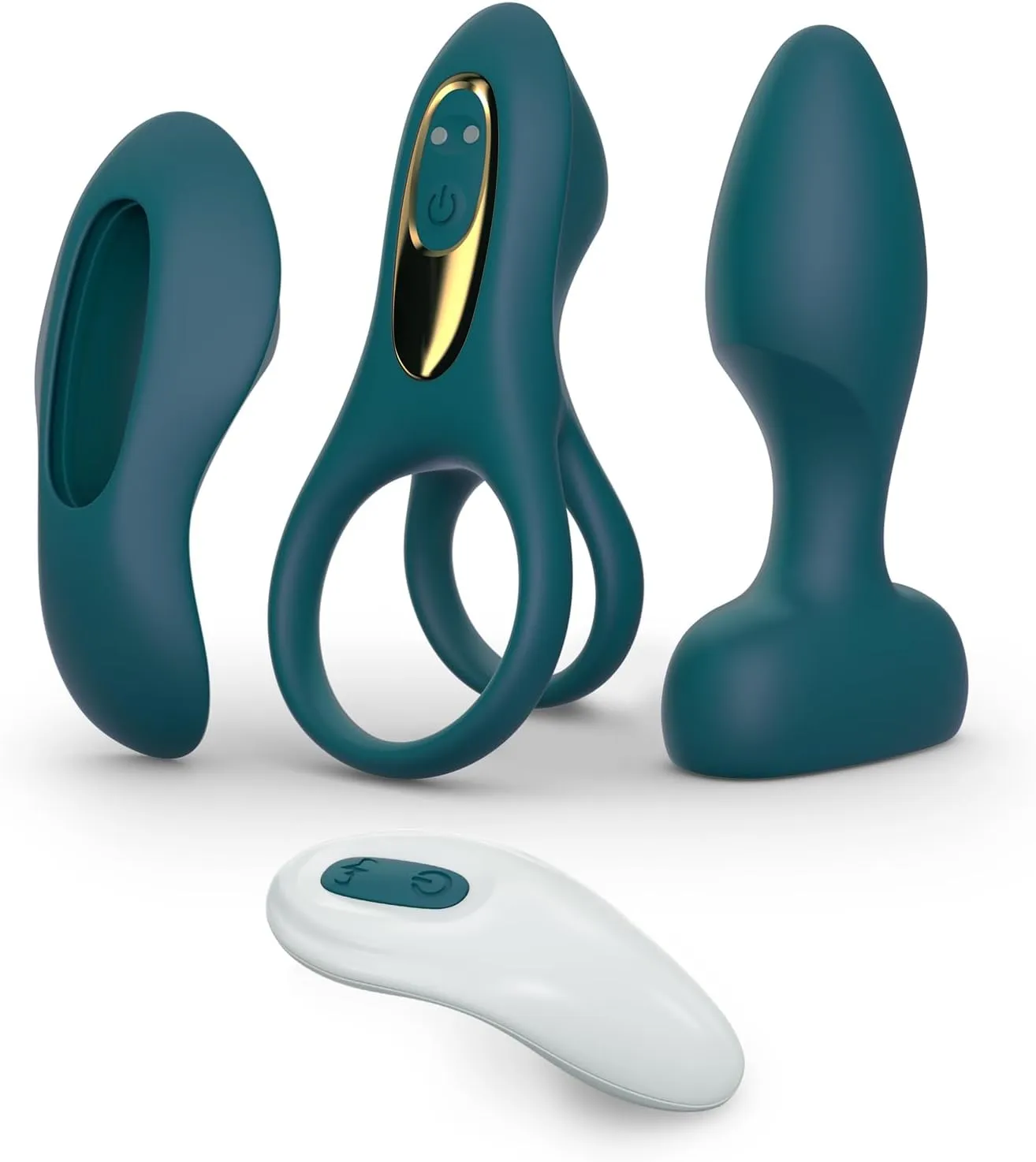 Tracy's Dog Couples Vibrator Kit - Includes Vibrating Cock Ring, Panty Vibrator & Butt Plug with Removable Rechargeable Bullet, Remote-Controlled Adult Sex Toy Set for Women & Couples Pleasure Play