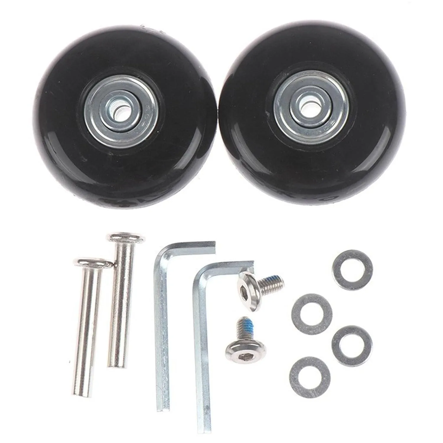 Travel Bag Wheel Accessories Noise Frees Easy to Replace Luggage Spare Wheel with Tool Upgrades for Students & Family